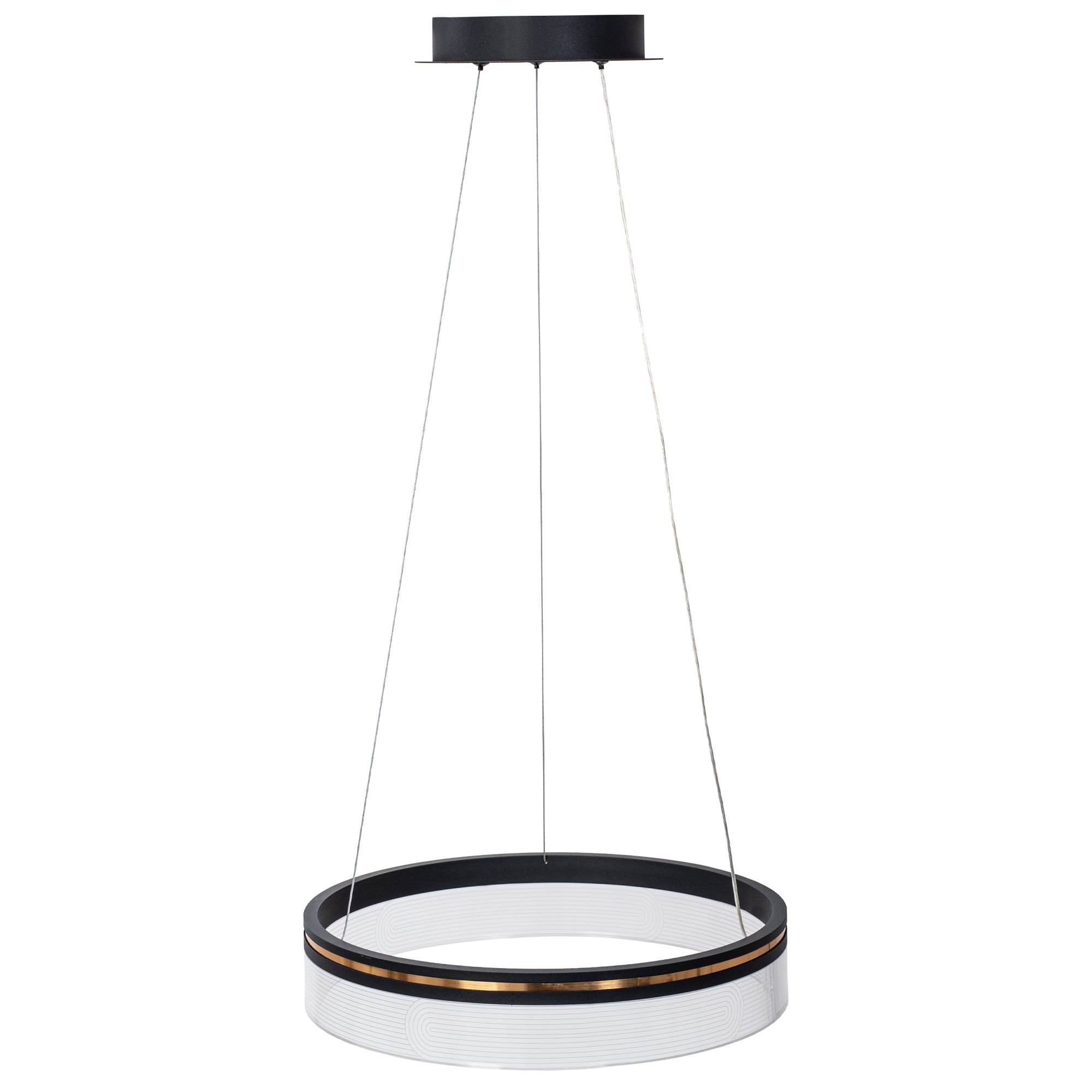 TOOLIGHT Riippuvalaisin App1191-Cp 40Cm Led Musta, 40X40X8Cm
