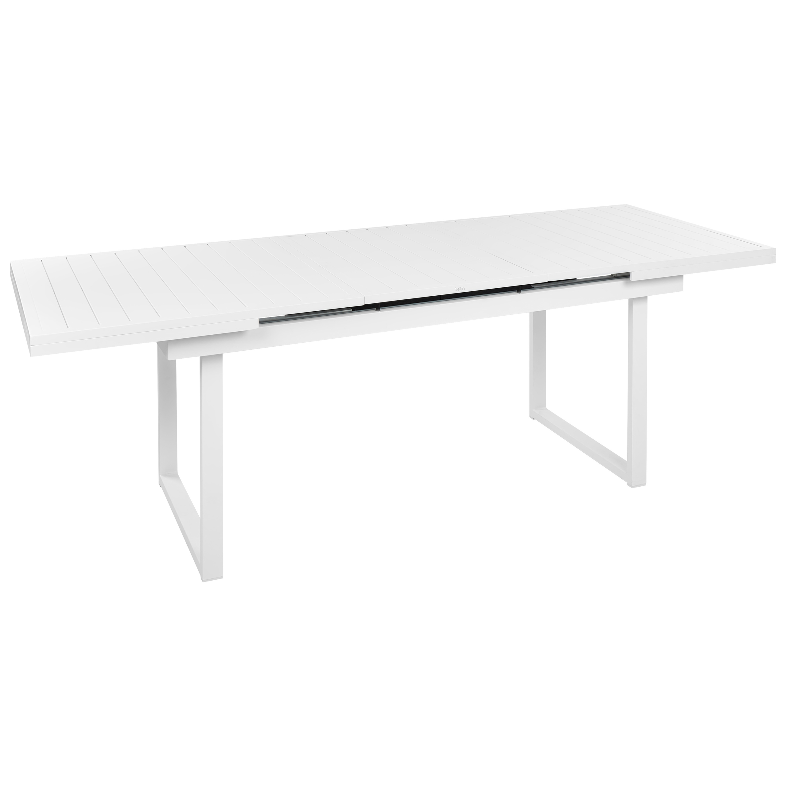 Jatkettava puutarhapöytä VALCANETTO 180/240 cm 90 cm Metalli Valkoinen