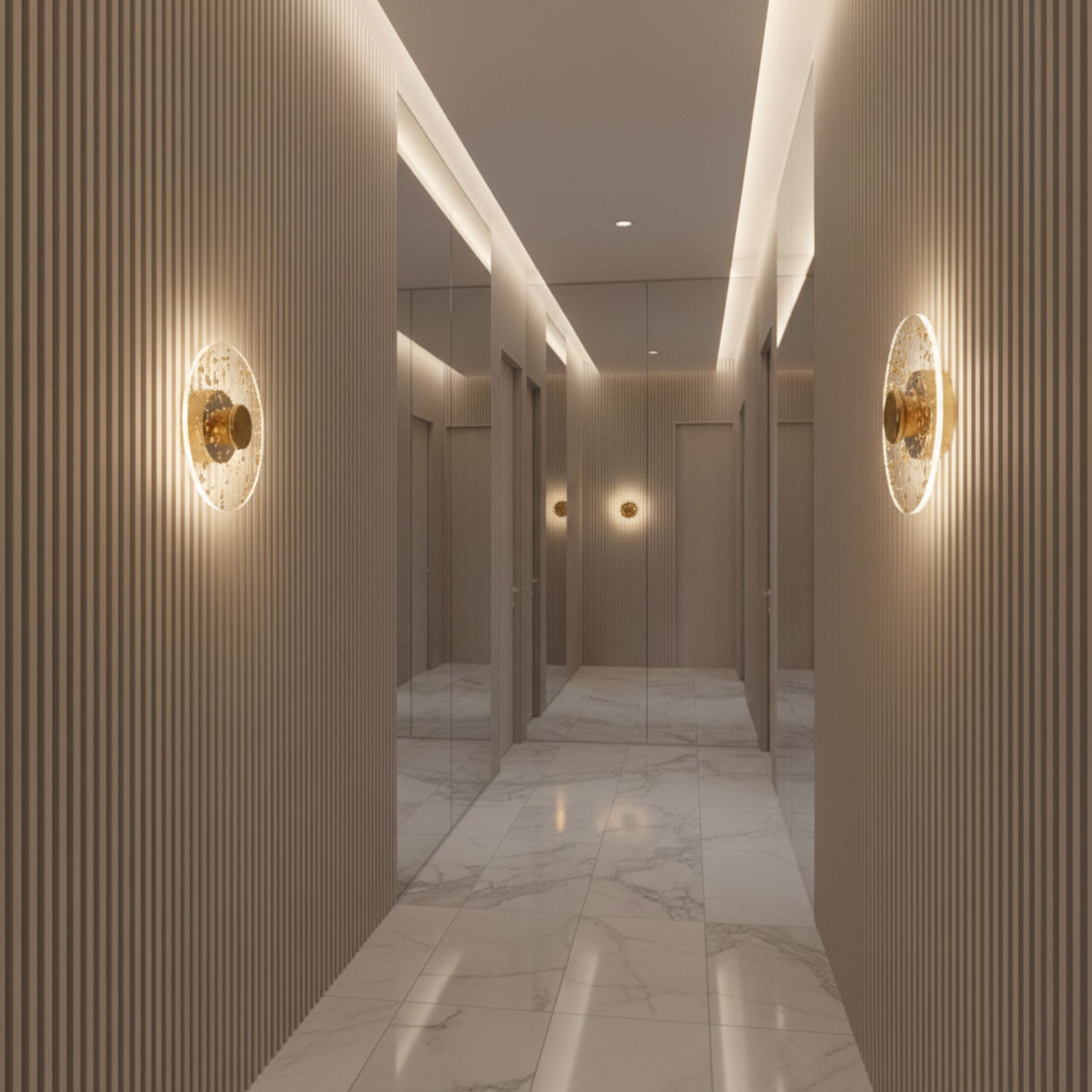 TOOLIGHT seinävalaisin APP1795-W harjattu kulta, 20X20X7CM