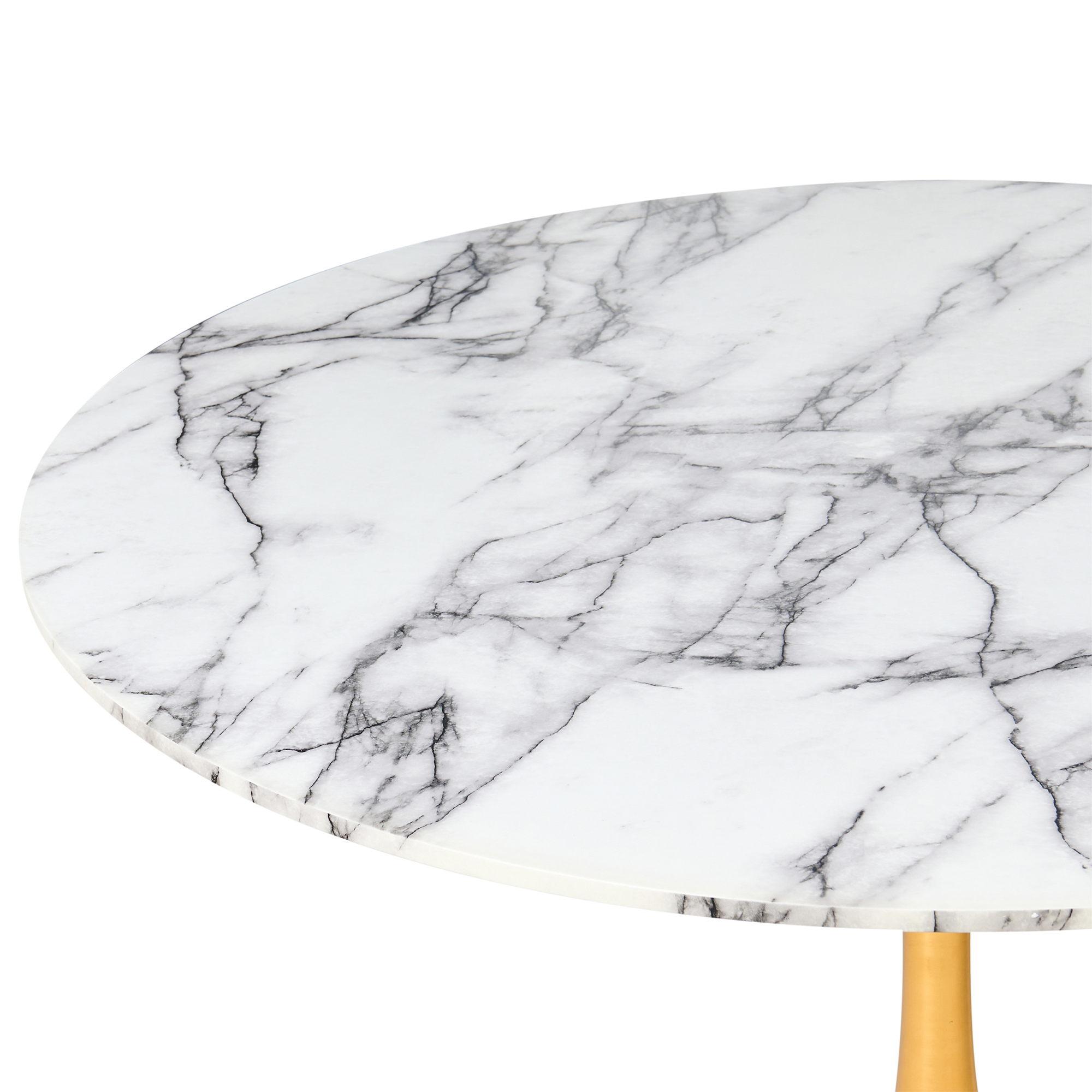 Ruokapöytä BOCA Valkoinen marmorikuvio 120 cm 120 cm