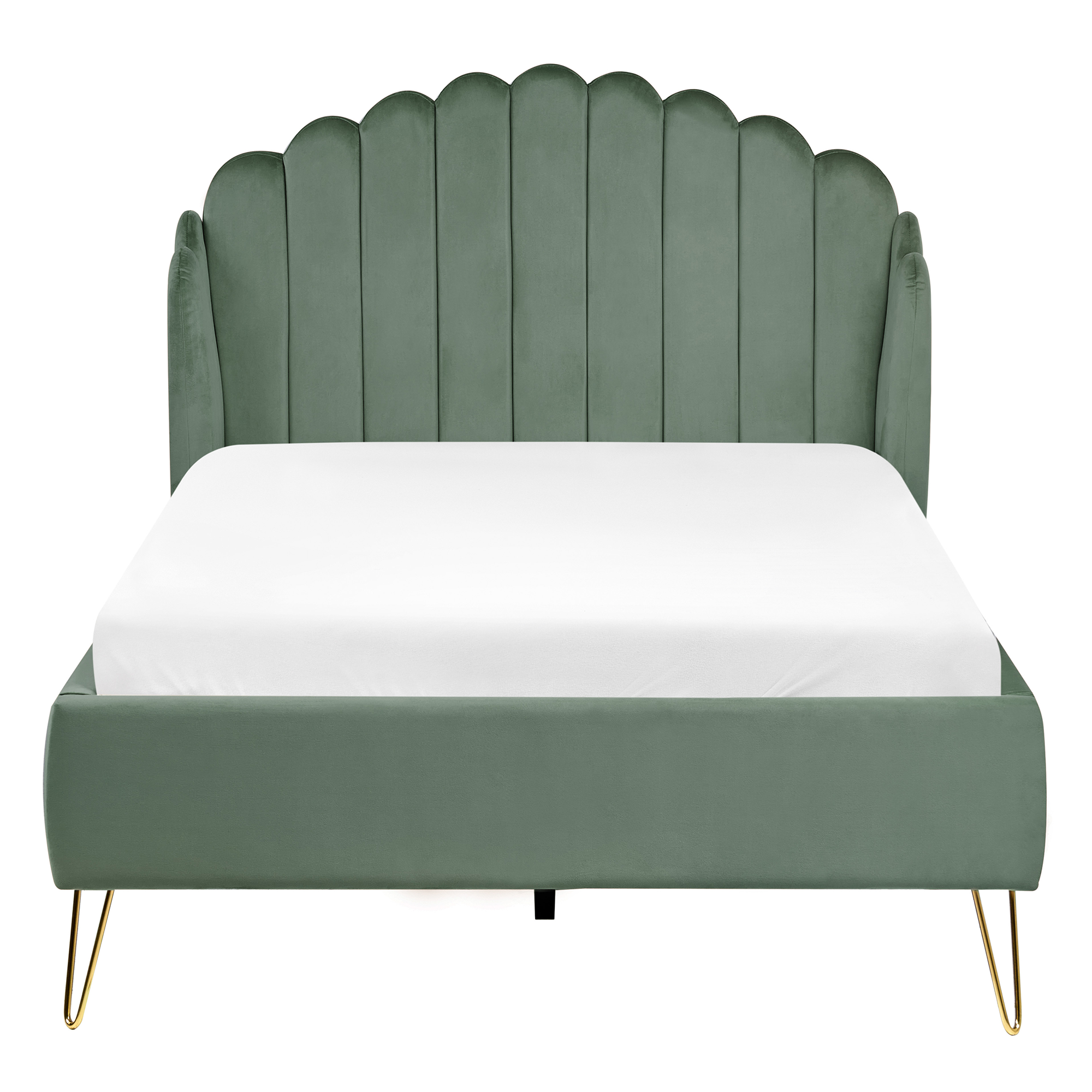 Sänky sametti AMBILLOU 120 x 200 cm Vihreä