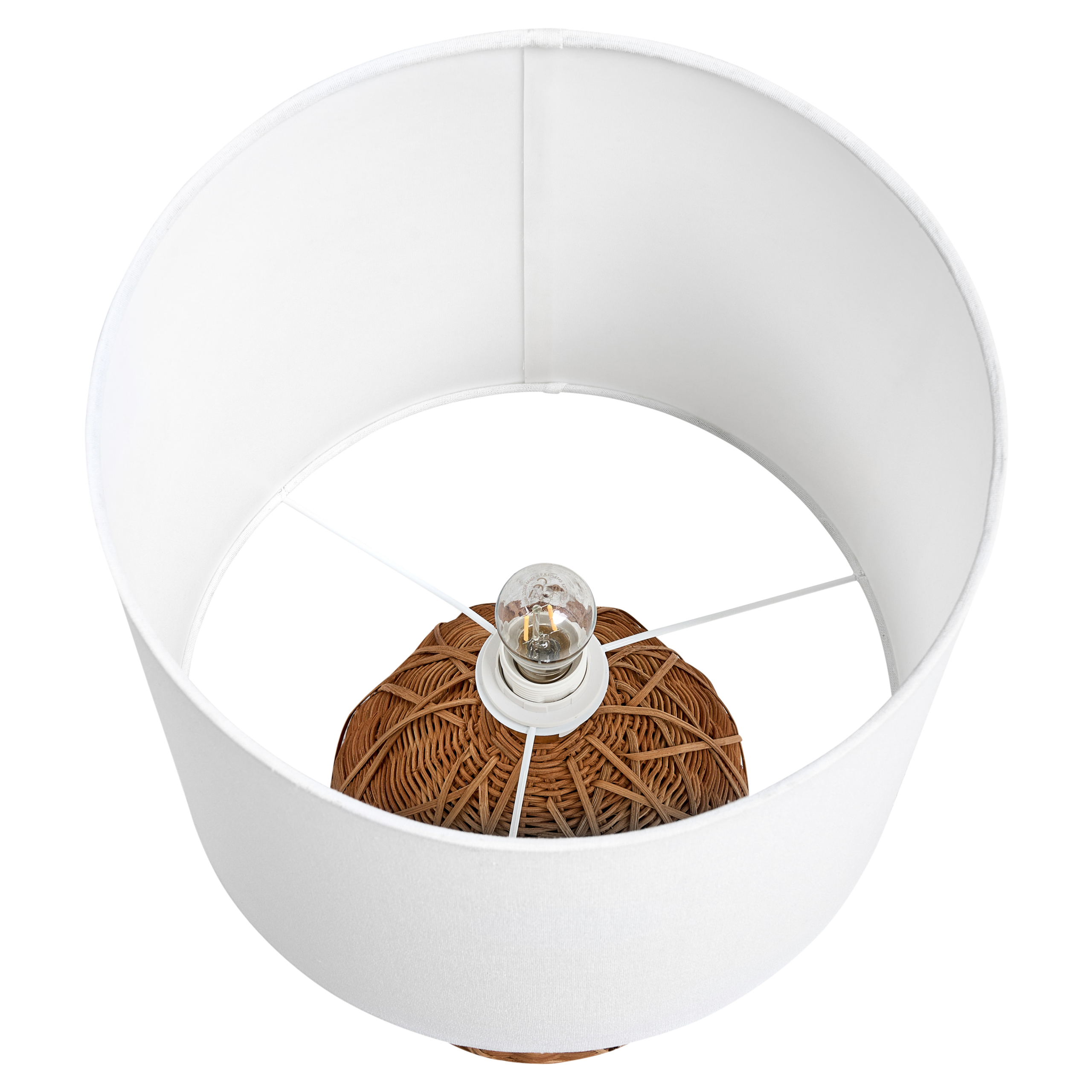 Pöytävalaisin NILWALA rottinki Luonnonväri