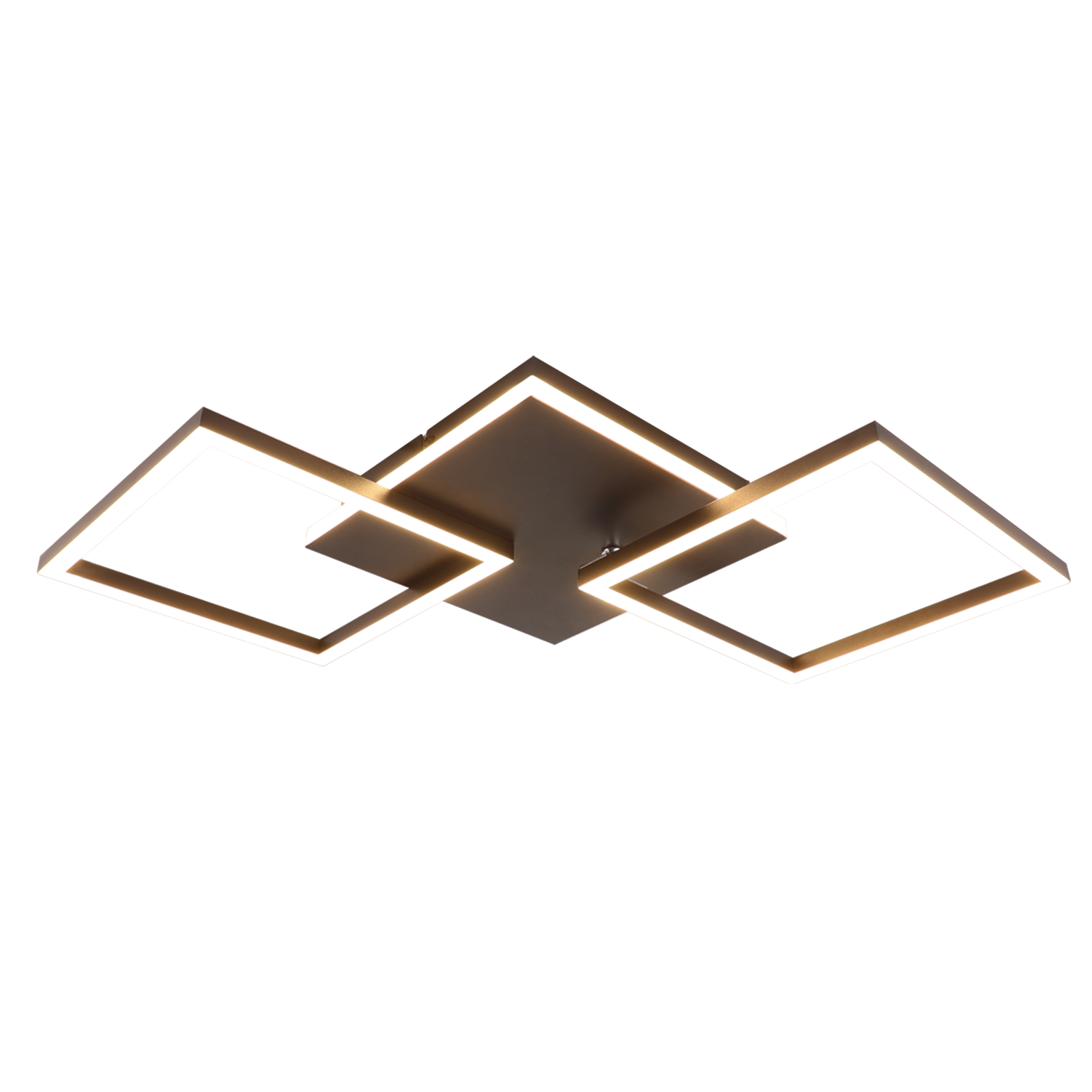 NETTLIFE LED - kattovalaisin, olohuoneeseen, musta, himmennettävä, neliönmuotoinen, moderni, 36w Kaukosäätimellä