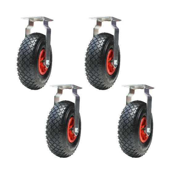 300x4 260mm pneumaattiset 10 tuuman pyörät muovinen keskus kiinteä puhallettu (4 kpl)