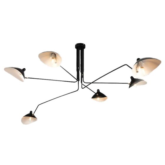 TOOLIGHT kattovalaisin APP570-6C musta, 280x280x60cm