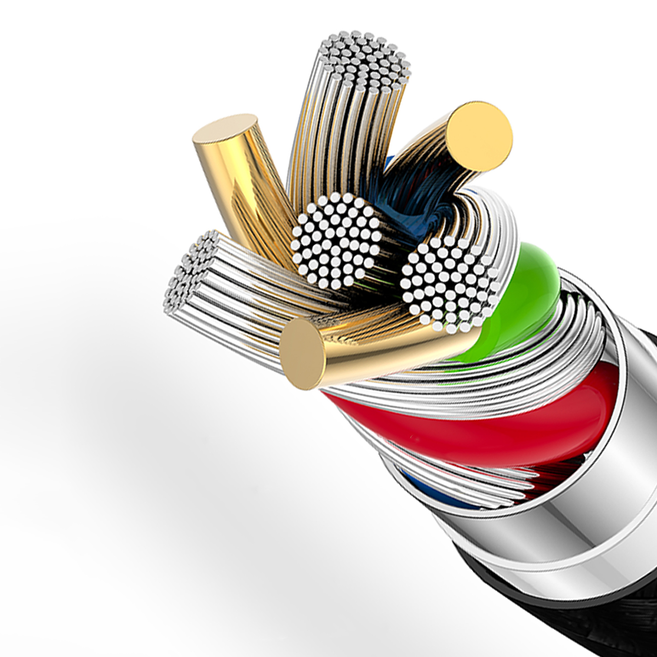 L3CL USB-C - Lightning 30W 2m punottu kaapeli - musta