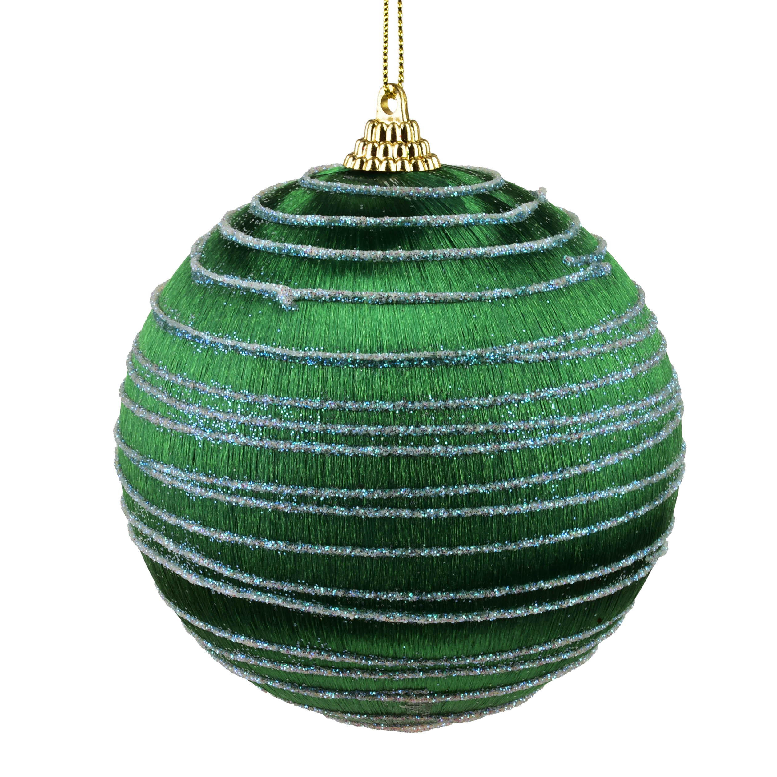 Joulukuusenpallo SANTA LILA, styroksia, Ø 10 cm