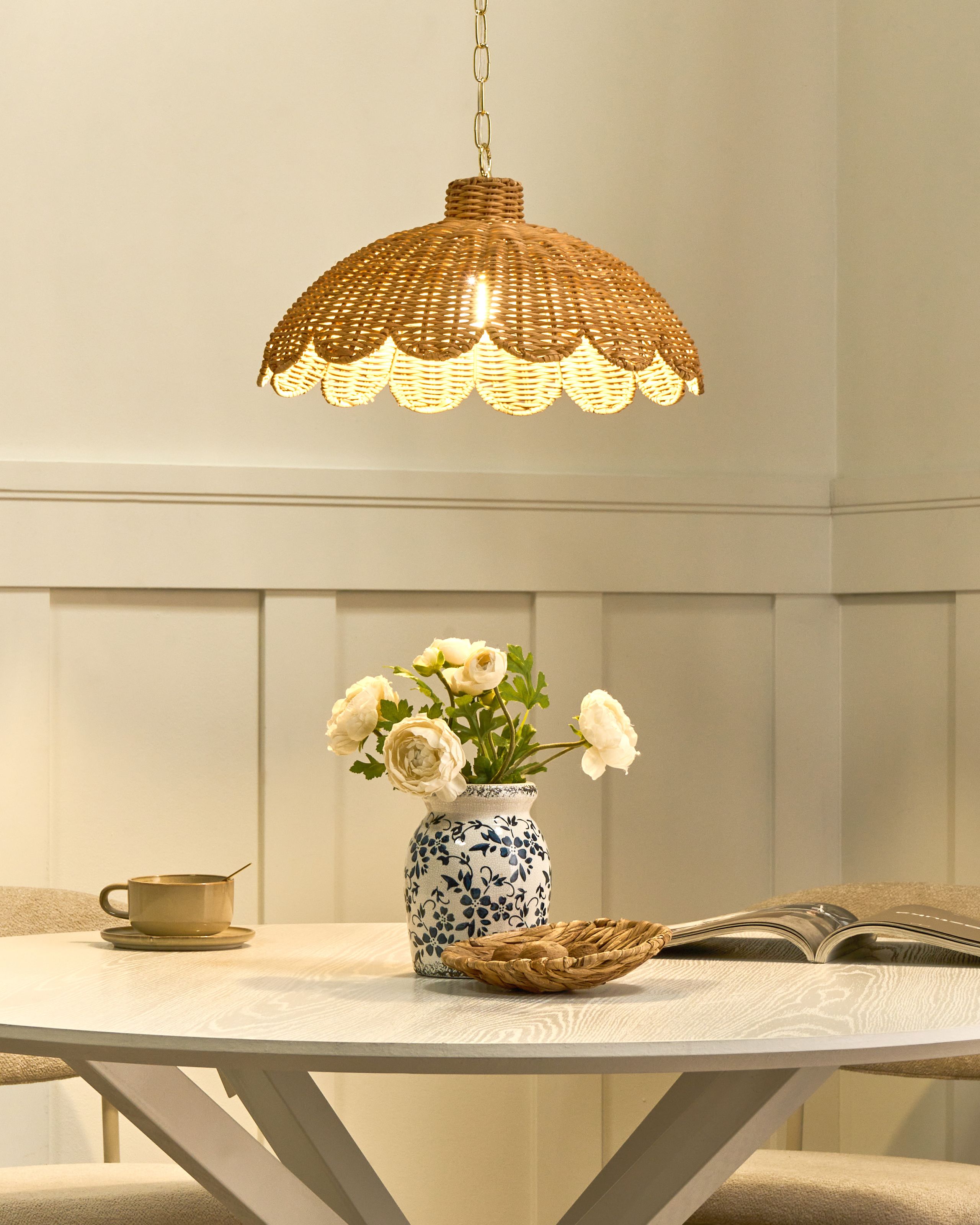 Riippuvalaisin KUKULE rottinki Luonnonväri