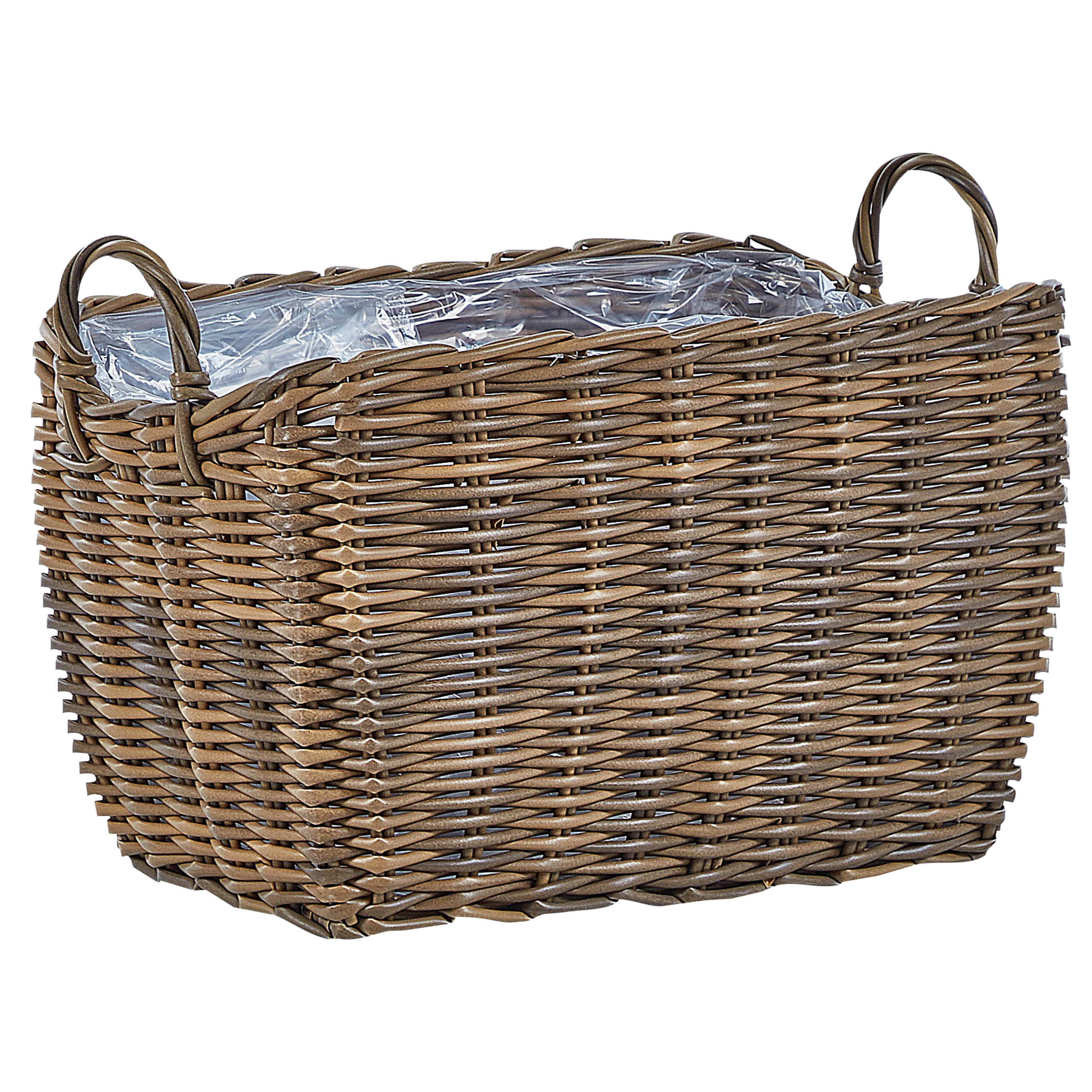 Kukkaruukkusetti 2 kpl ORMOS polyrottinki 53/59 cm Ruskea