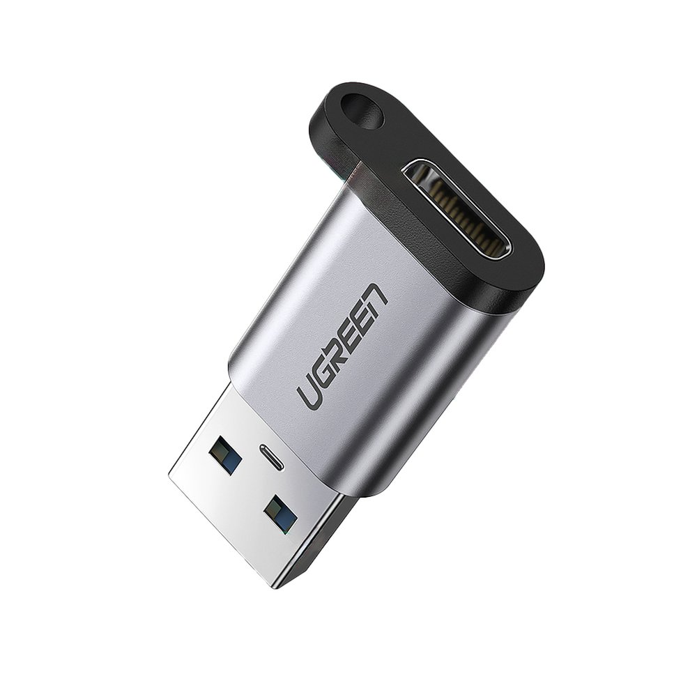 Sovitin USB-C:stä USB 5Gb/s:ään harmaa
