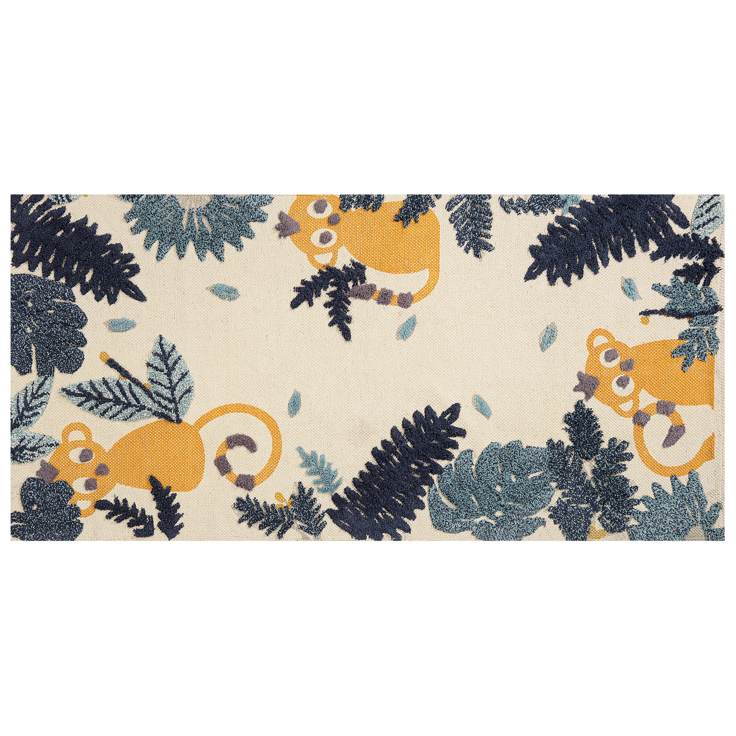 Lastenhuoneen matto NAIBOS Monivärinen 80 x 150 cm puuvilla