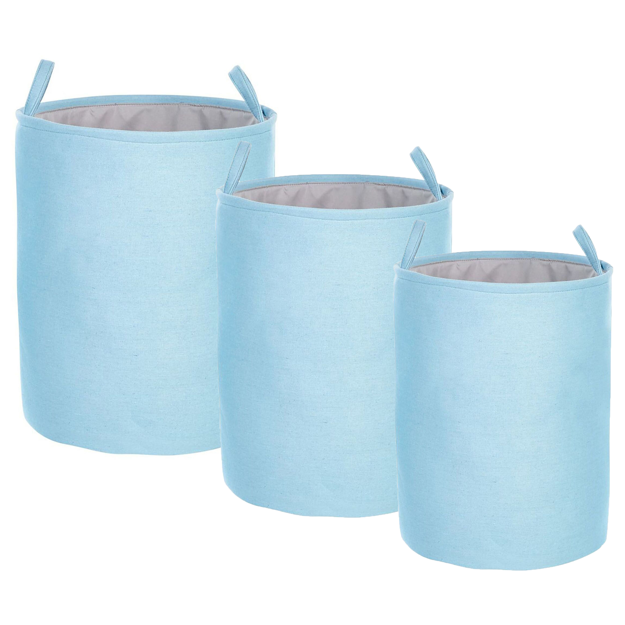 Korisetti 3 kpl ARCHA puuvilla Vaaleansininen