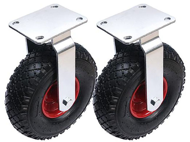 300x4 260mm pneumaattiset 10 tuuman pyörät teräksinen keskus kiinteä puhallettu (2 kpl)