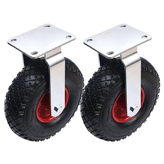 300x4 260mm pneumaattiset 10 tuuman pyörät teräksinen keskus kiinteä puhallettu (2 kpl)