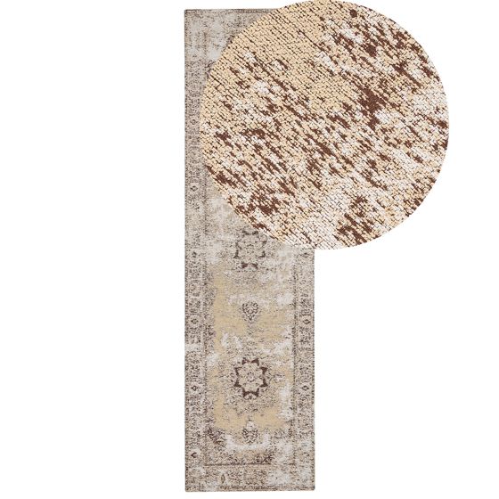 Matto ALMUS Ruskea 80 x 300 cm puuvilla