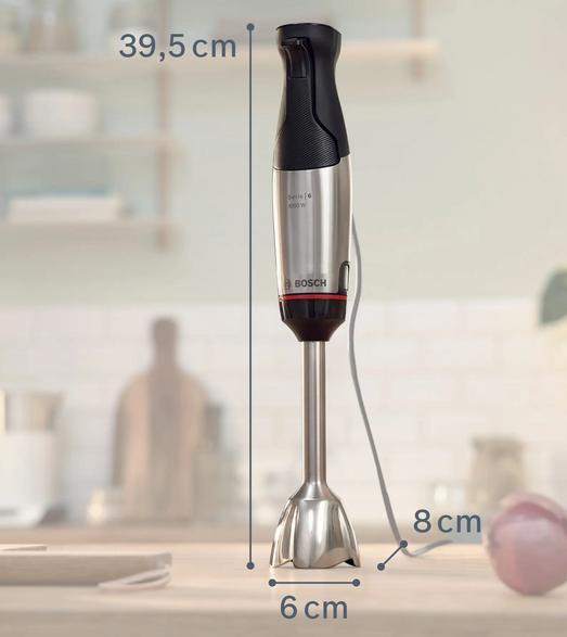 Bosch MSM6M622 Serie 6 ErgoMaster ruostumattomasta teräksestä valmistettu sauvasekoitin