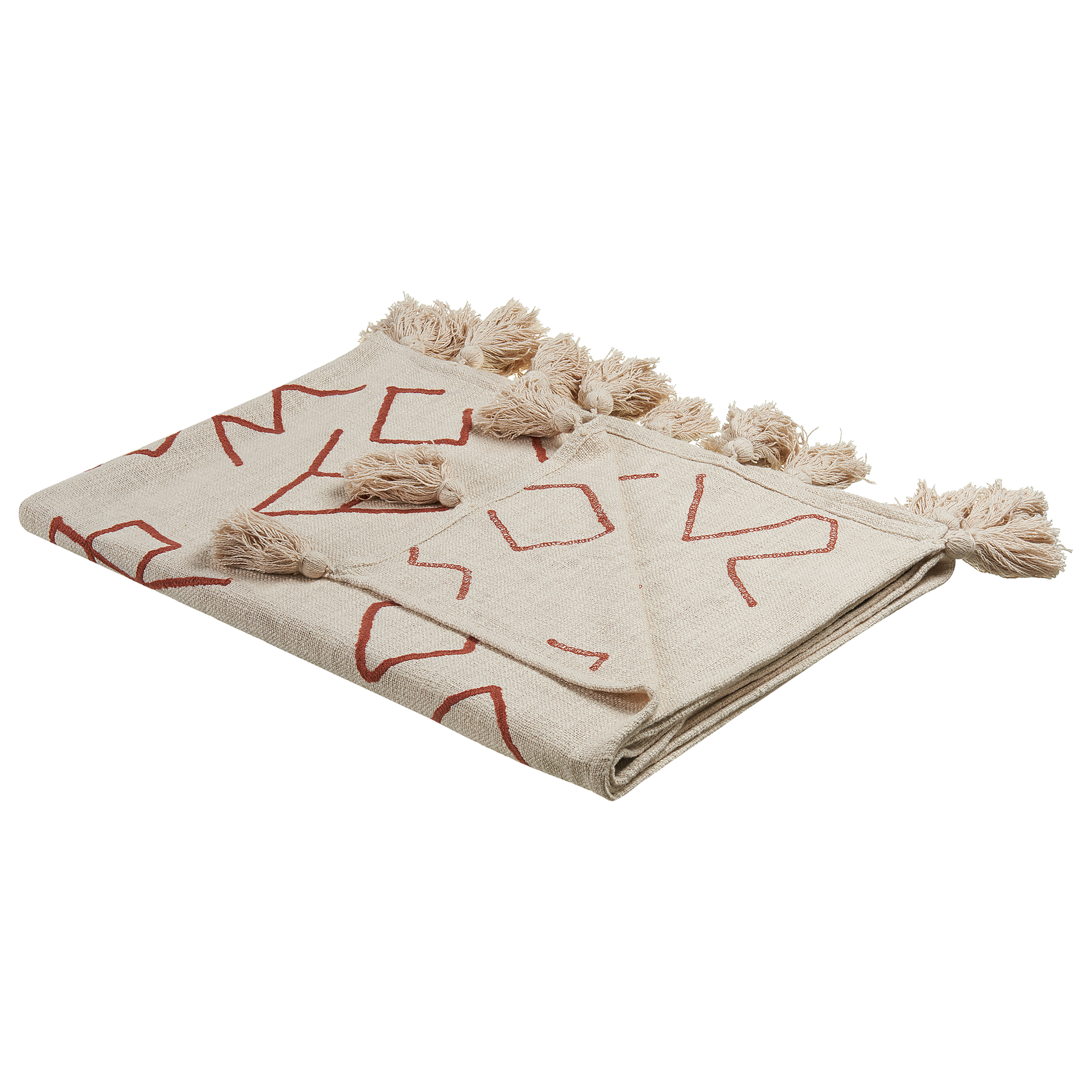 Torkkupeitto BHIWANI Puuvilla 130 x 180 cm Beige