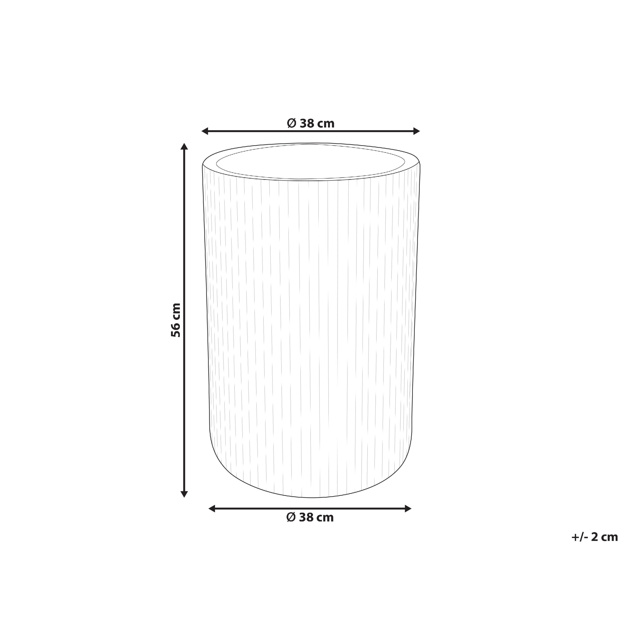 Kukkaruukku EANTIO 37 cm Ruskea