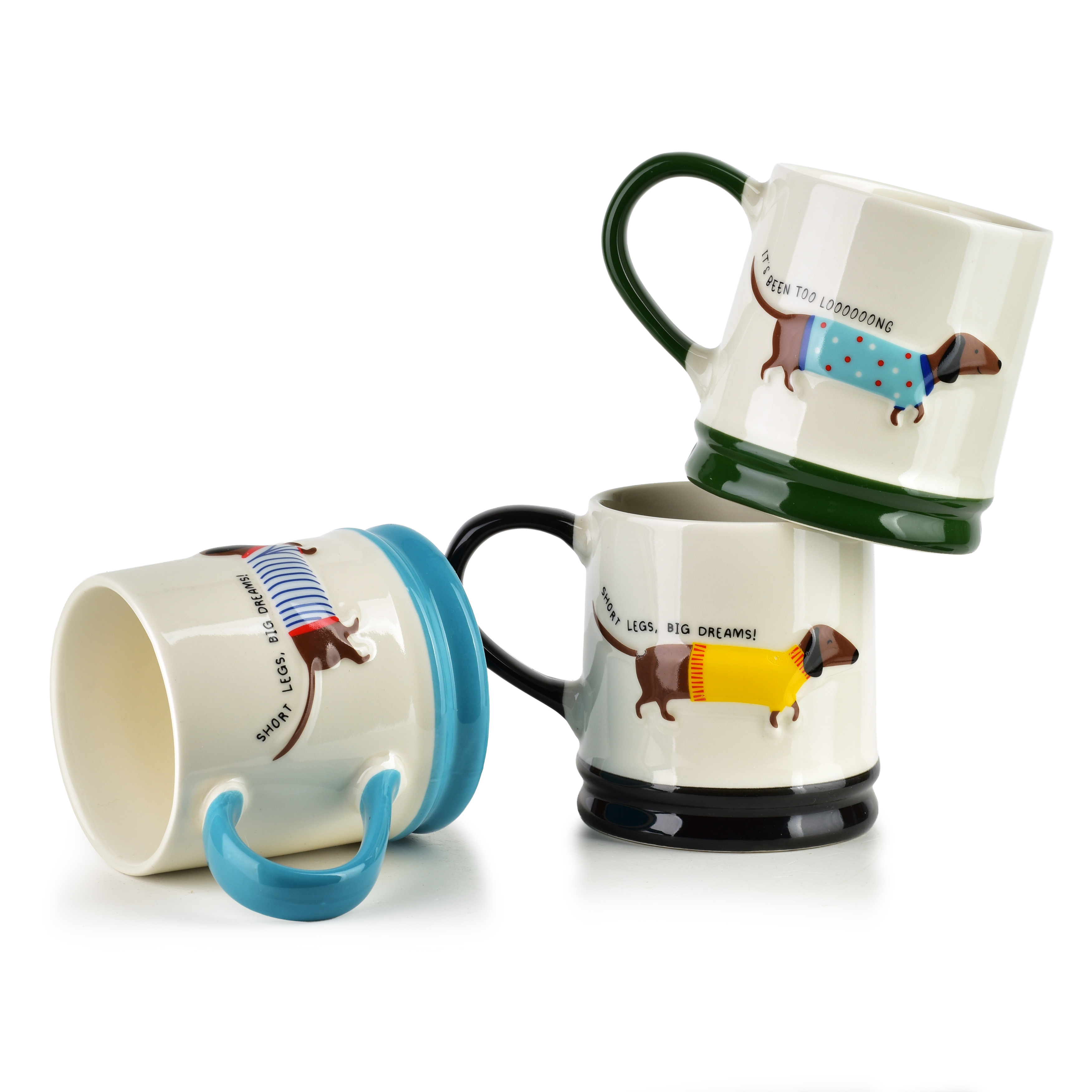Muki posliini AFFEKDESIGN DOXIE 8x12,3x9,2 cm musta 1 kpl