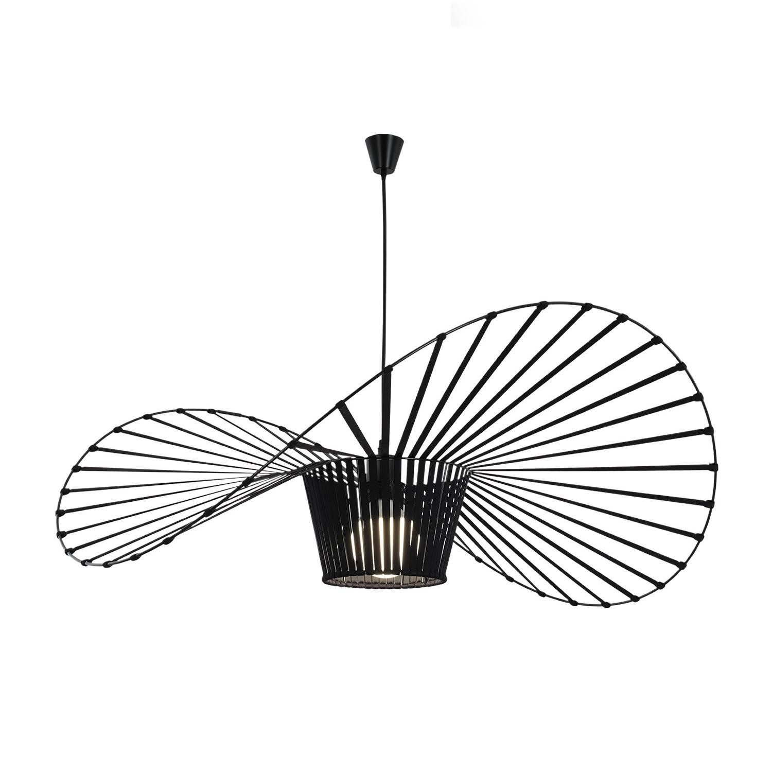 ZMH moderni LED-riippuvalaisin - musta E27 ruokailutilaan 100 cm
