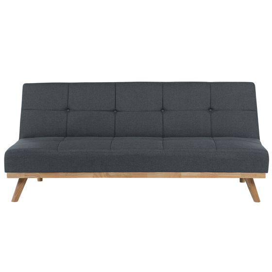 Vuodesohva FROYA kangas Tummanharmaa 3-istuttava