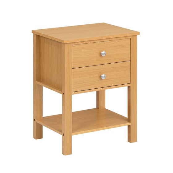 SoBuy Yöpöytä lipasto 2-vetoisella sohvapöydällä moderni design FBT114-N