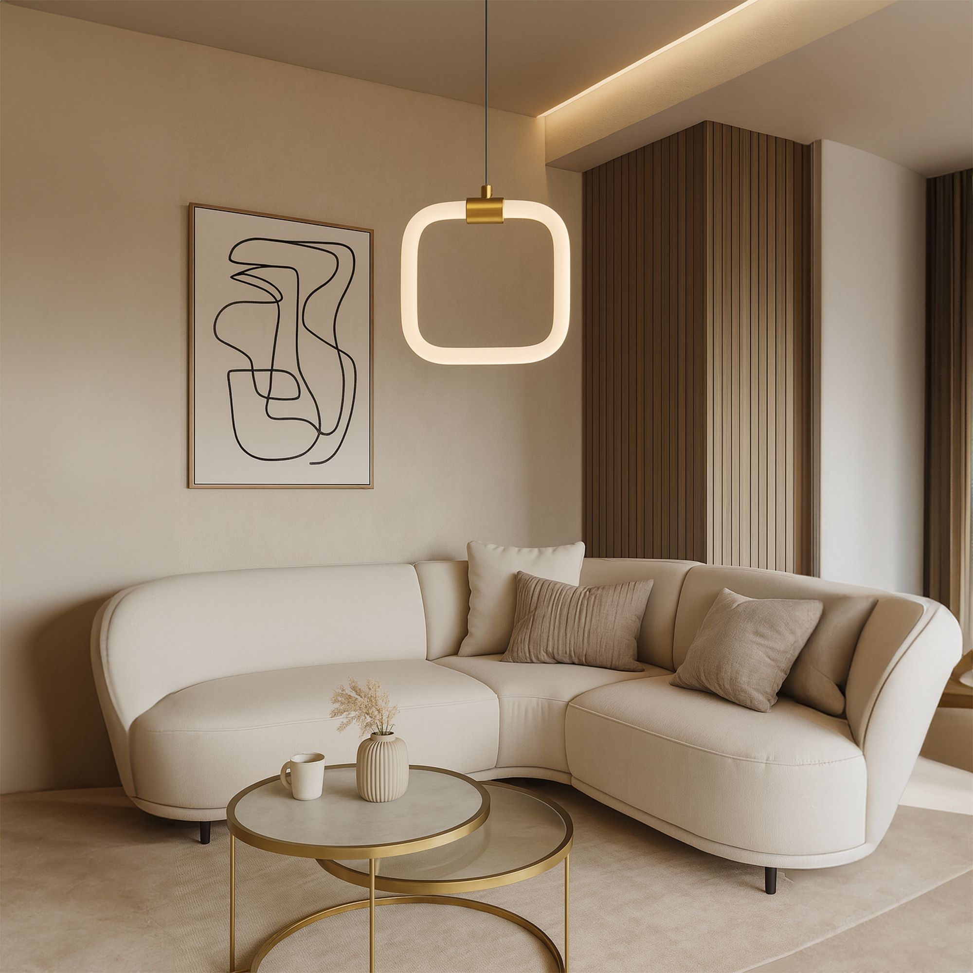 TOOLIGHT riippuvalaisin LHJ057-CP1 valkoinen, kulta, 20x2x20cm