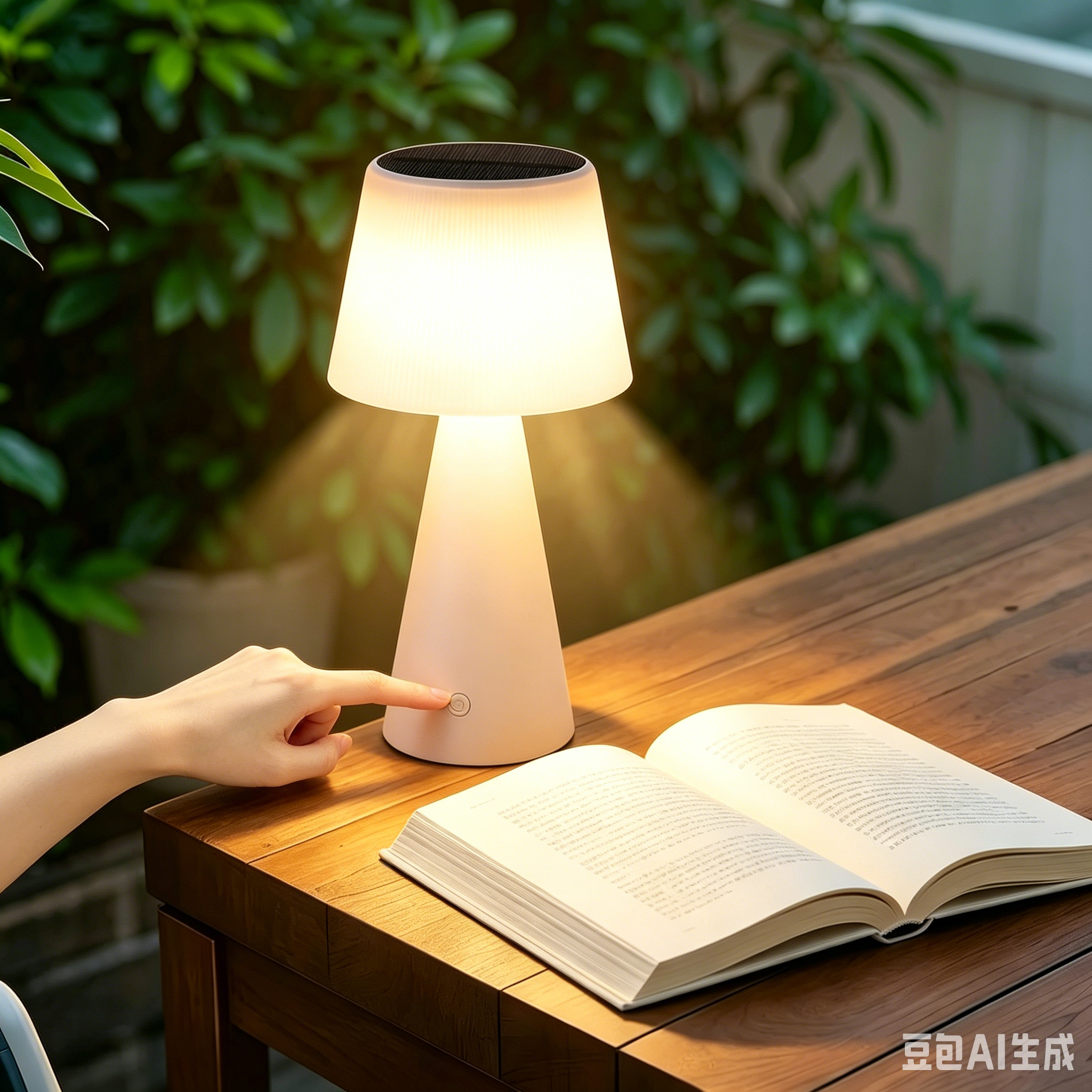NETTLIFE Langaton aurinkokennolla, toimiva pöytävalaisin, 3600mh A, LED - pöytävalaisin, ladattava Kosketusnäyttö, valkoinen, lamppu USB - akulla