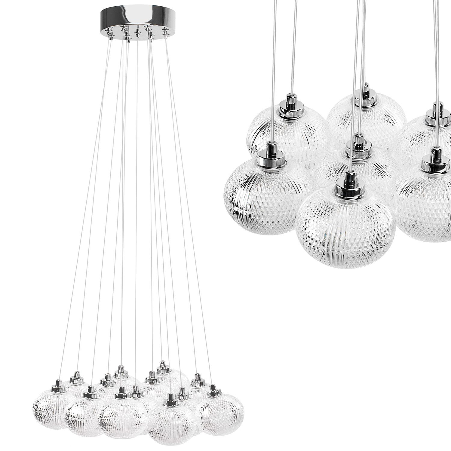 TOOLIGHT kattovalaisin MS025-13CP kromi, 15x15x115cm