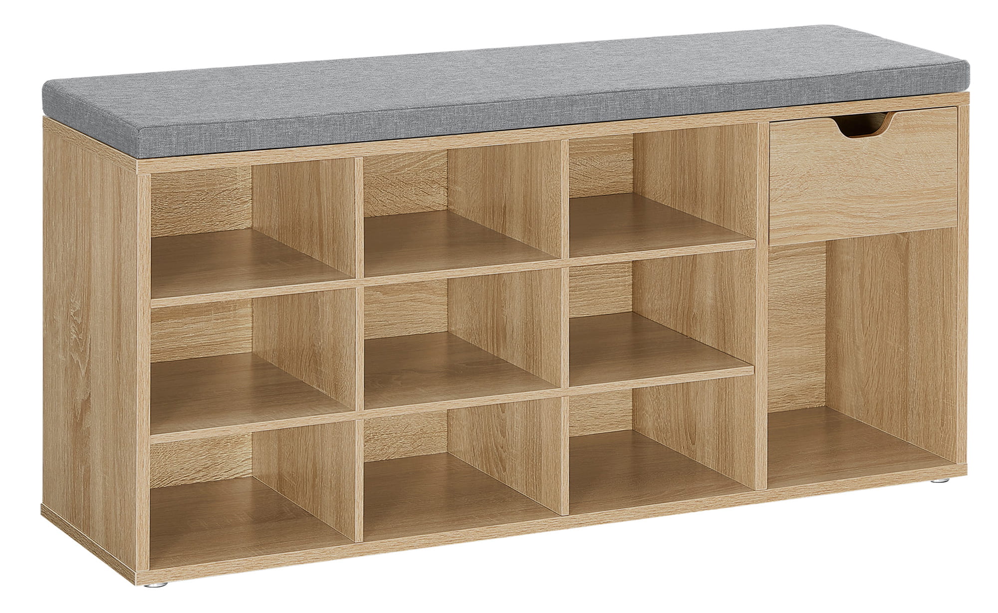 Kenkäkaappi istuimella, sonoma-tammi, LHS024W11