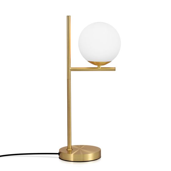 NETTLIFE moderni olohuoneen, yöpöytävalaisin - valkoinen, lasinen teollisuuskäyttöön, tarkoitettu E27- kanta Kytkimellä makuuhuoneeseen ja toimistoon