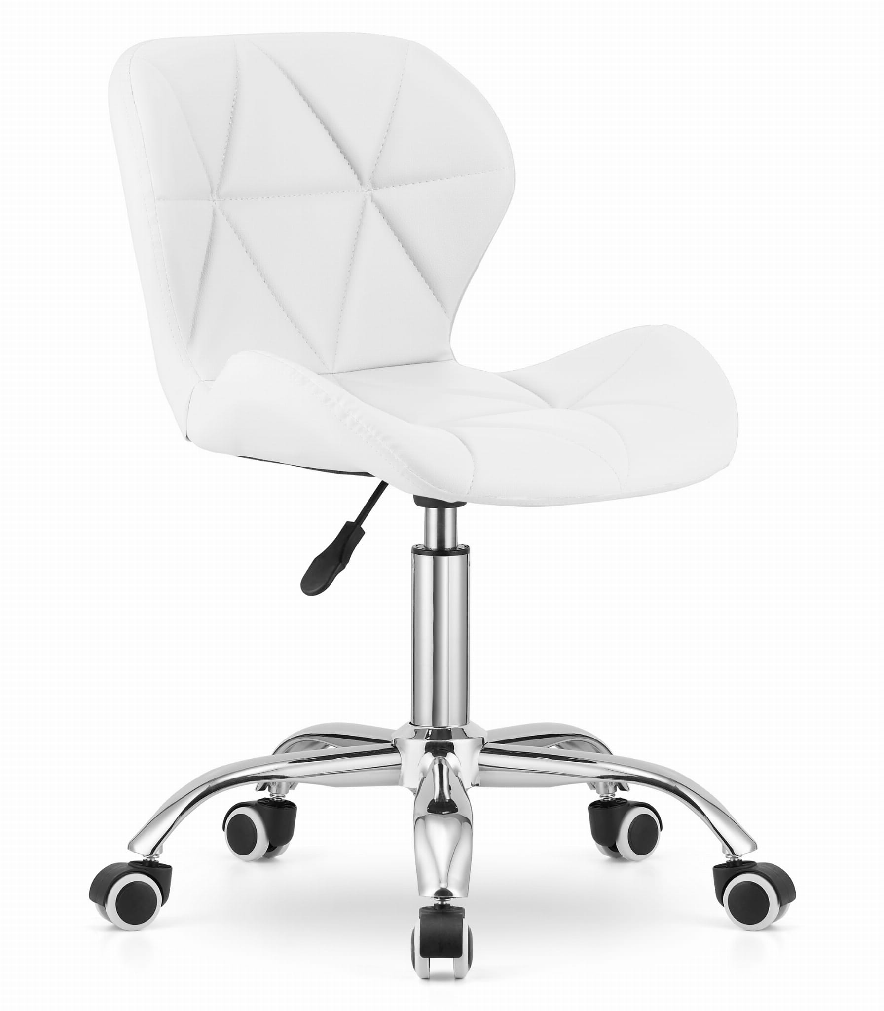 AVOLA ekologinen nahkainen pyörivä tuoli - valkoinen