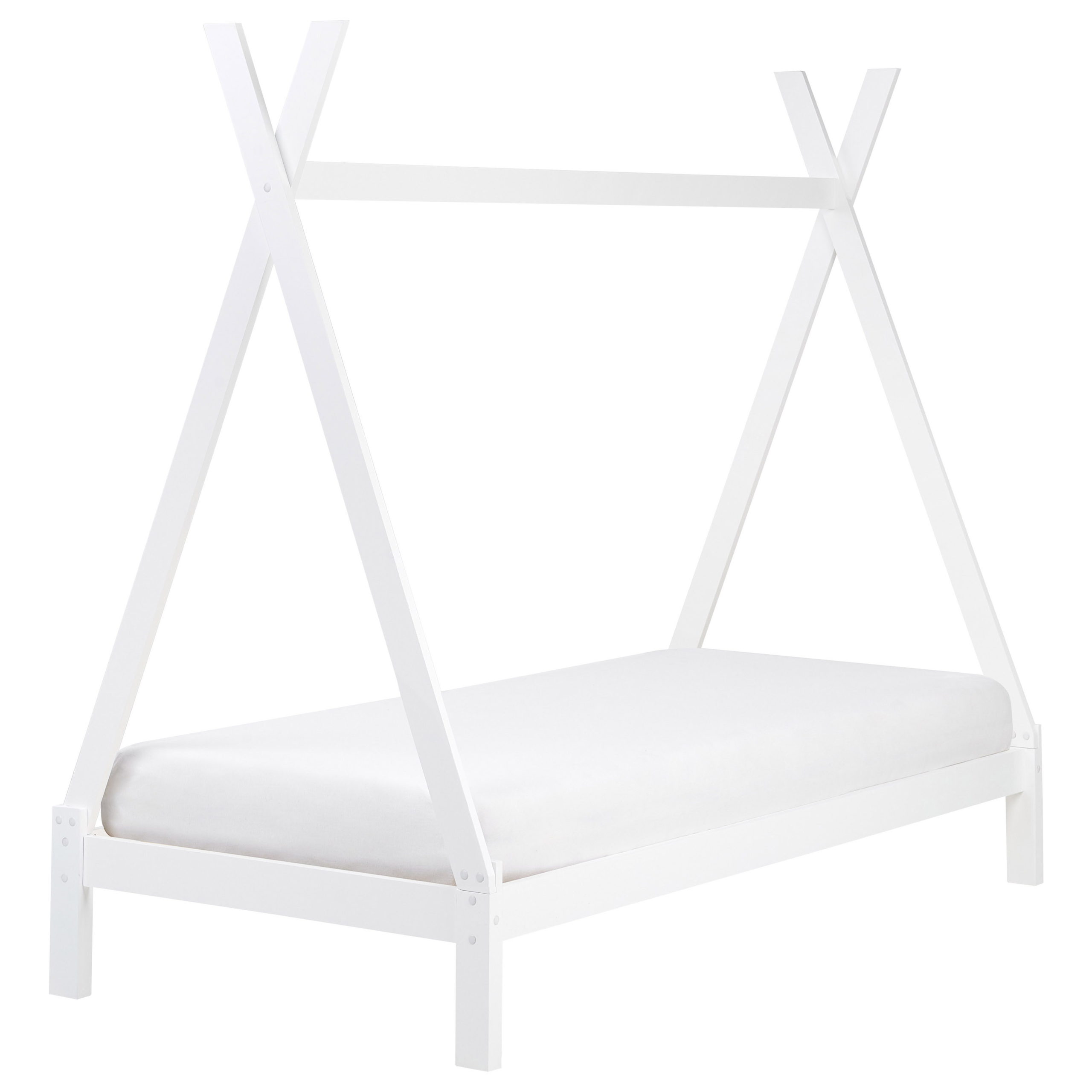 Sänky mänty valkoinen 90 x 200 cm DEVAY