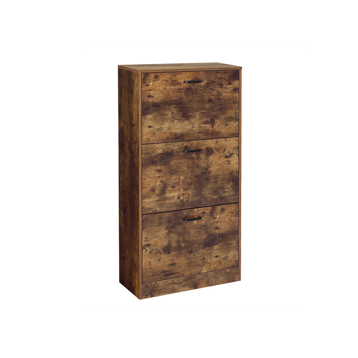 Vasagle kenkäkaappi, 3 tasoa, 60 × 24 × 120 cm, rustiikinruskea, LBC030X01