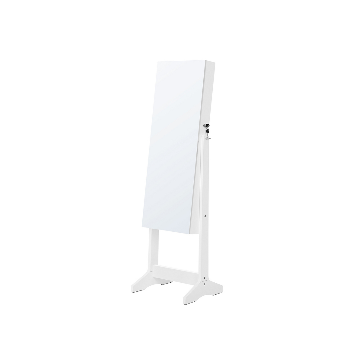 Songmics korukaappi, vapaasti seisova, lukittava, valkoinen, UJJC002W01