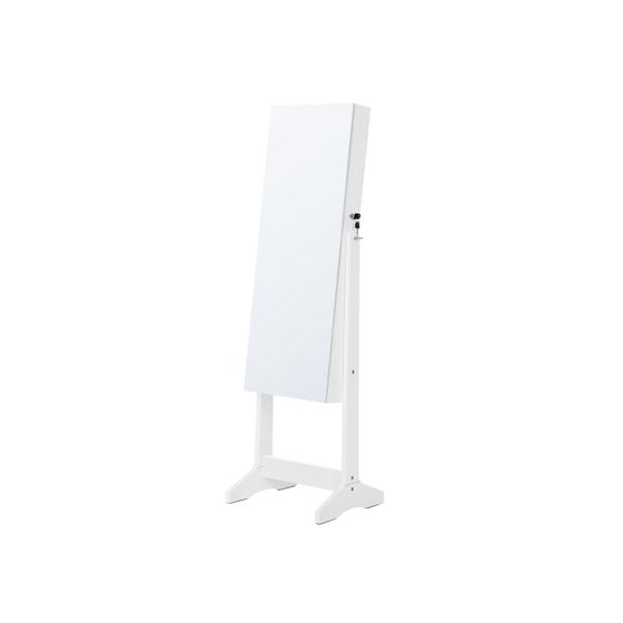 Songmics korukaappi, vapaasti seisova, lukittava, valkoinen, UJJC002W01