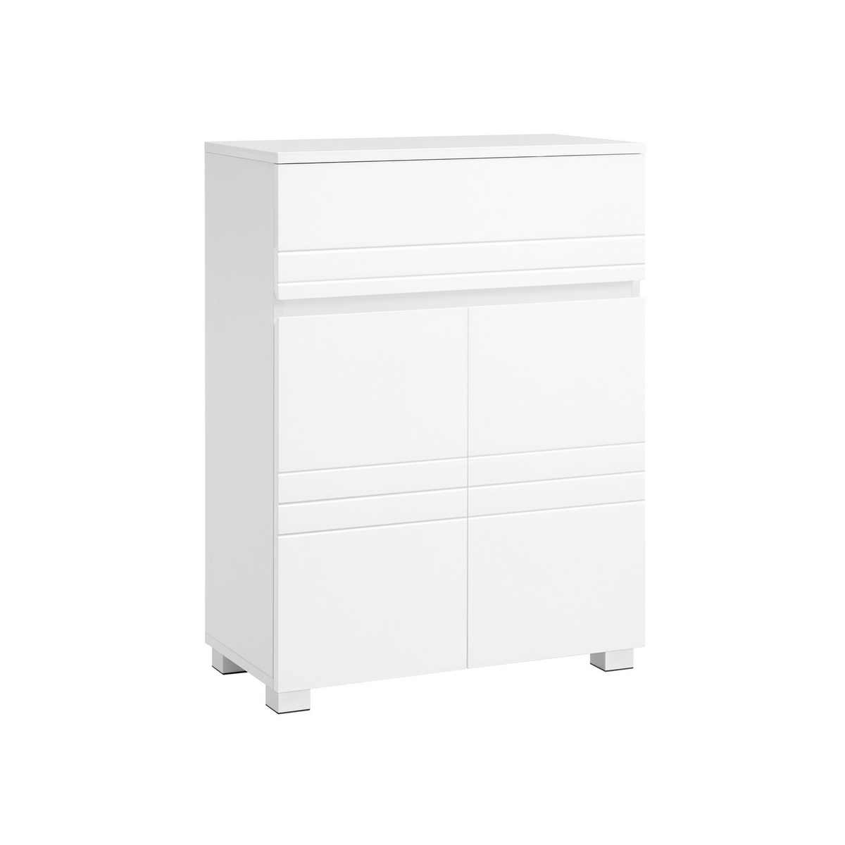 Vasagle kylpyhuonekaappi, 60 × 30 × 80 cm, säädettävä hylly, valkoinen, BBK140W01