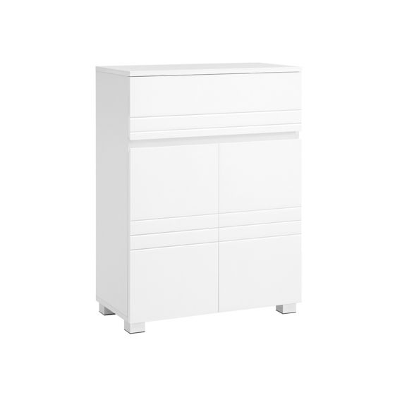 Vasagle kylpyhuonekaappi, 60 × 30 × 80 cm, säädettävä hylly, valkoinen, BBK140W01