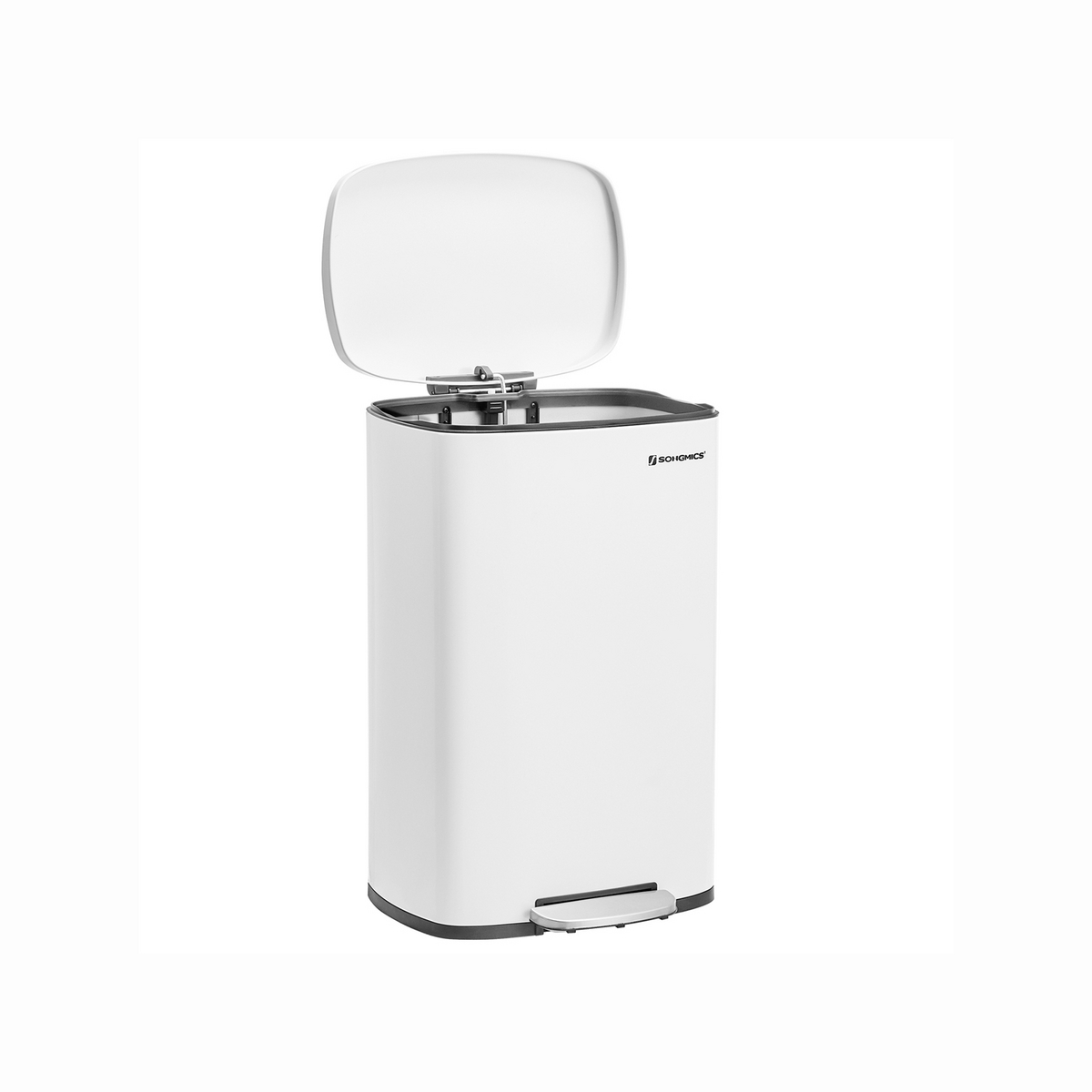 SONGMICS poljinroska-astia, 50 L, valkoinen, LTB101W01