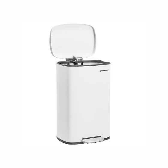 Songmics poljinroska-astia, 50 L, valkoinen, LTB101W01