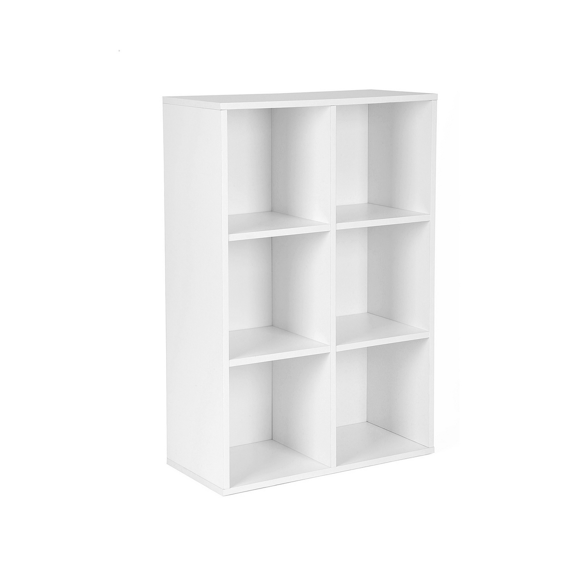 Vasagle kirjahylly, 6 lokeroa, 3 tasoa, valkoinen, LBC203D