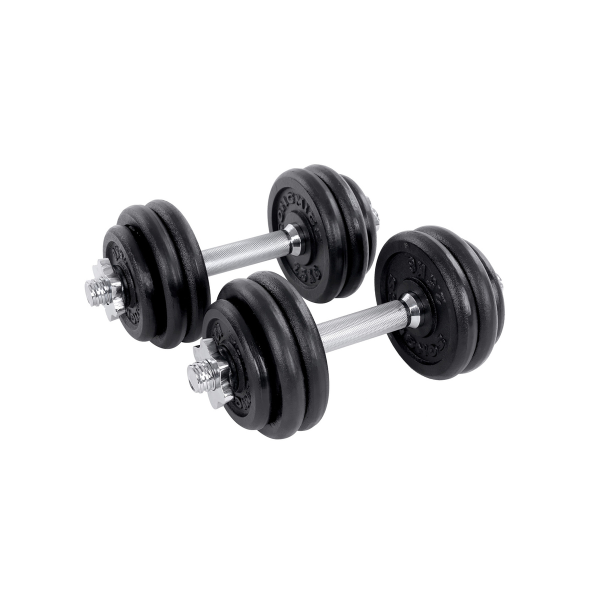 Songmics käsipainot, 2 × 15 kg, säädettävä, musta, SYL30LBK