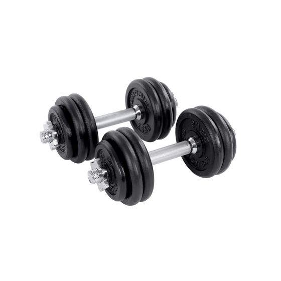 Songmics käsipainot, 2 × 15 kg, säädettävä, musta, SYL30LBK