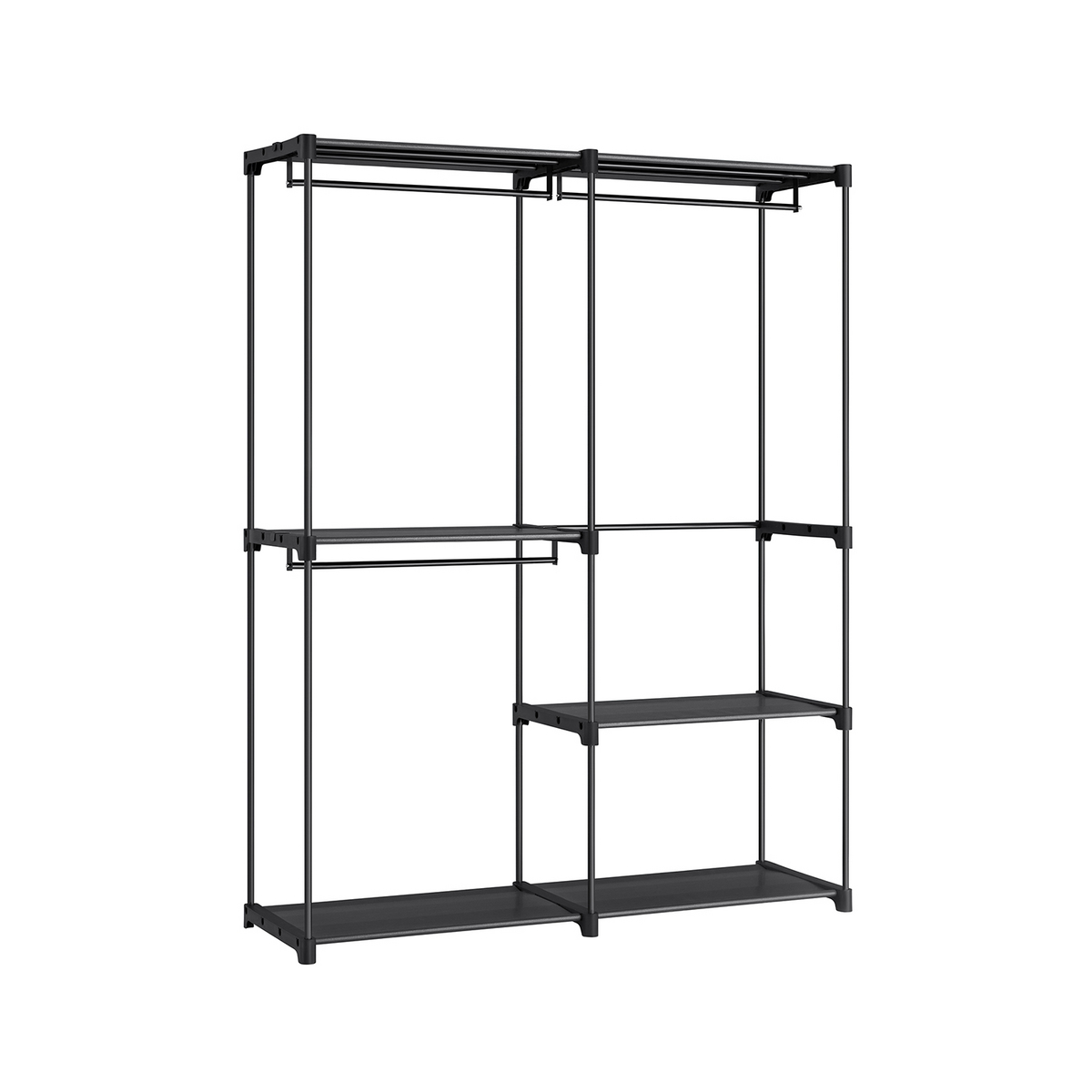 Songmics vaatekaappi, 43 × 138 × 182 cm, musta, RYG025B02