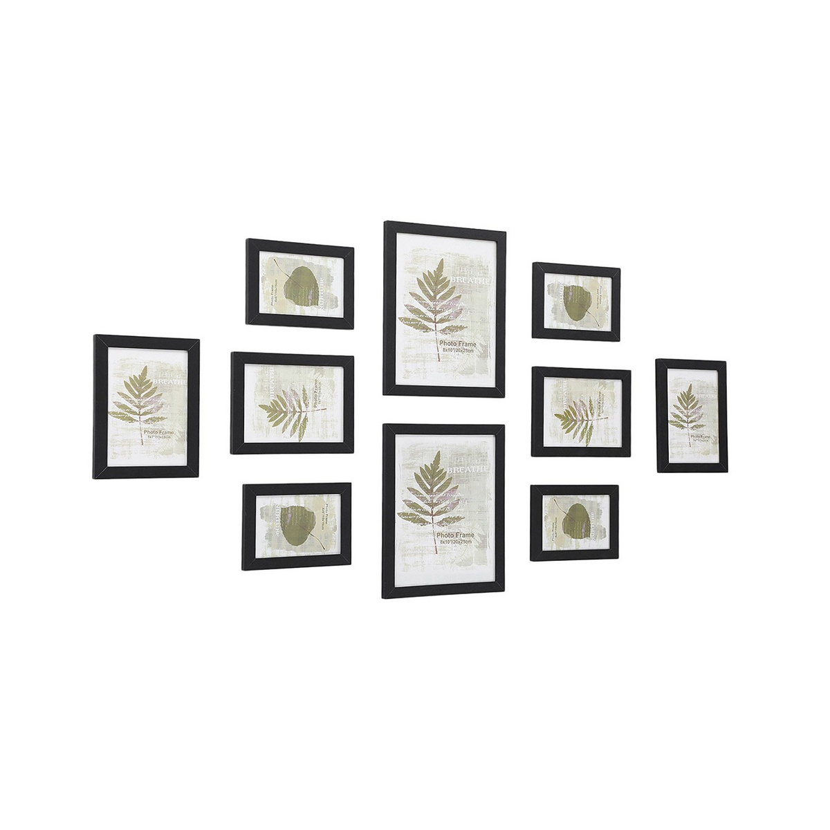 Songmics kuvakehykset, 10 kpl, 20 × 25 cm, musta, RPF310H