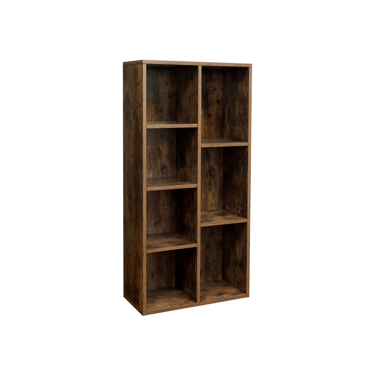 Vasagle kirjahylly, 7 lokeroa, 50 × 24 × 106 cm, vapaasti seisova, rustiikinruskea, LBC27BX