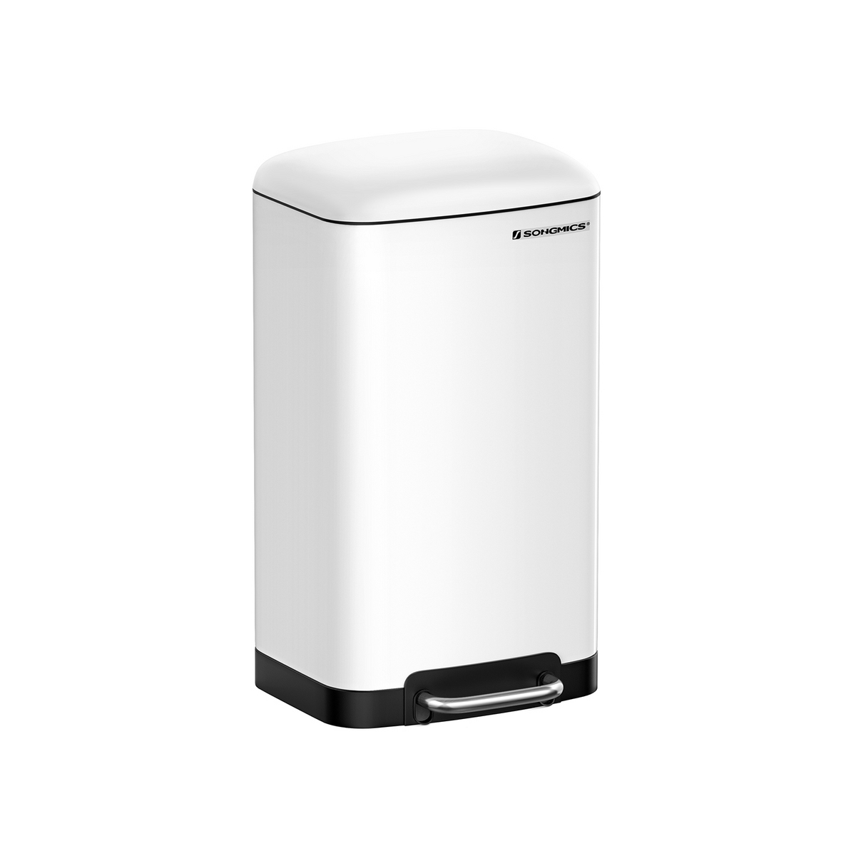 SONGMICS roska-astia, 30 L, valkoinen, LTB01W