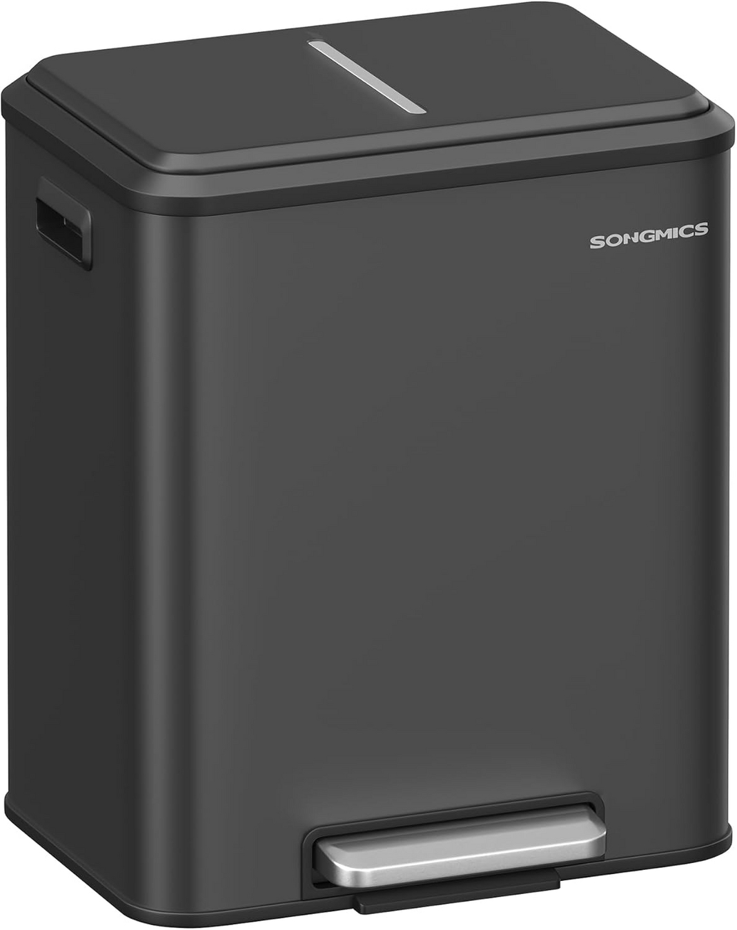 Songmics roska-astia, 2 × 15 L, kannellinen, LTB544B02