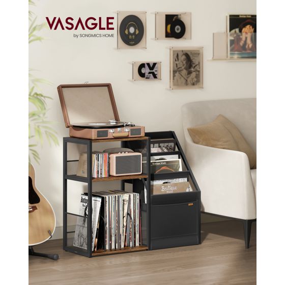 Vasagle levysoitintaso, 3 tasoa, rustiikinruskea, LET276K01