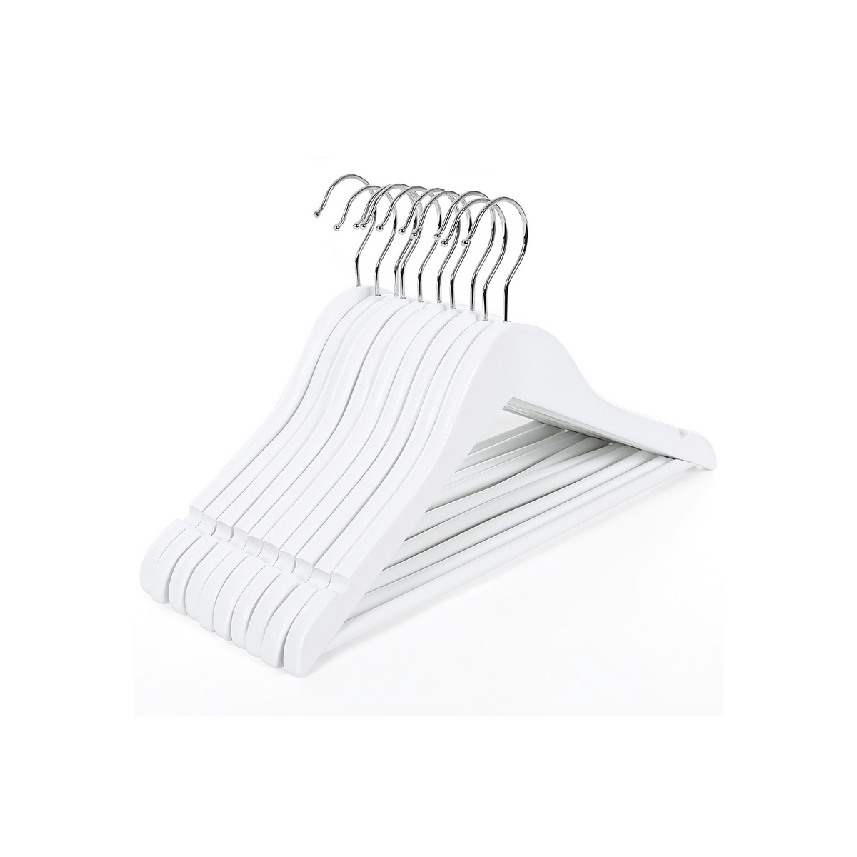 Songmics vaateripustimet, 20 kpl, 35cm, valkoinen, CRW06W-20